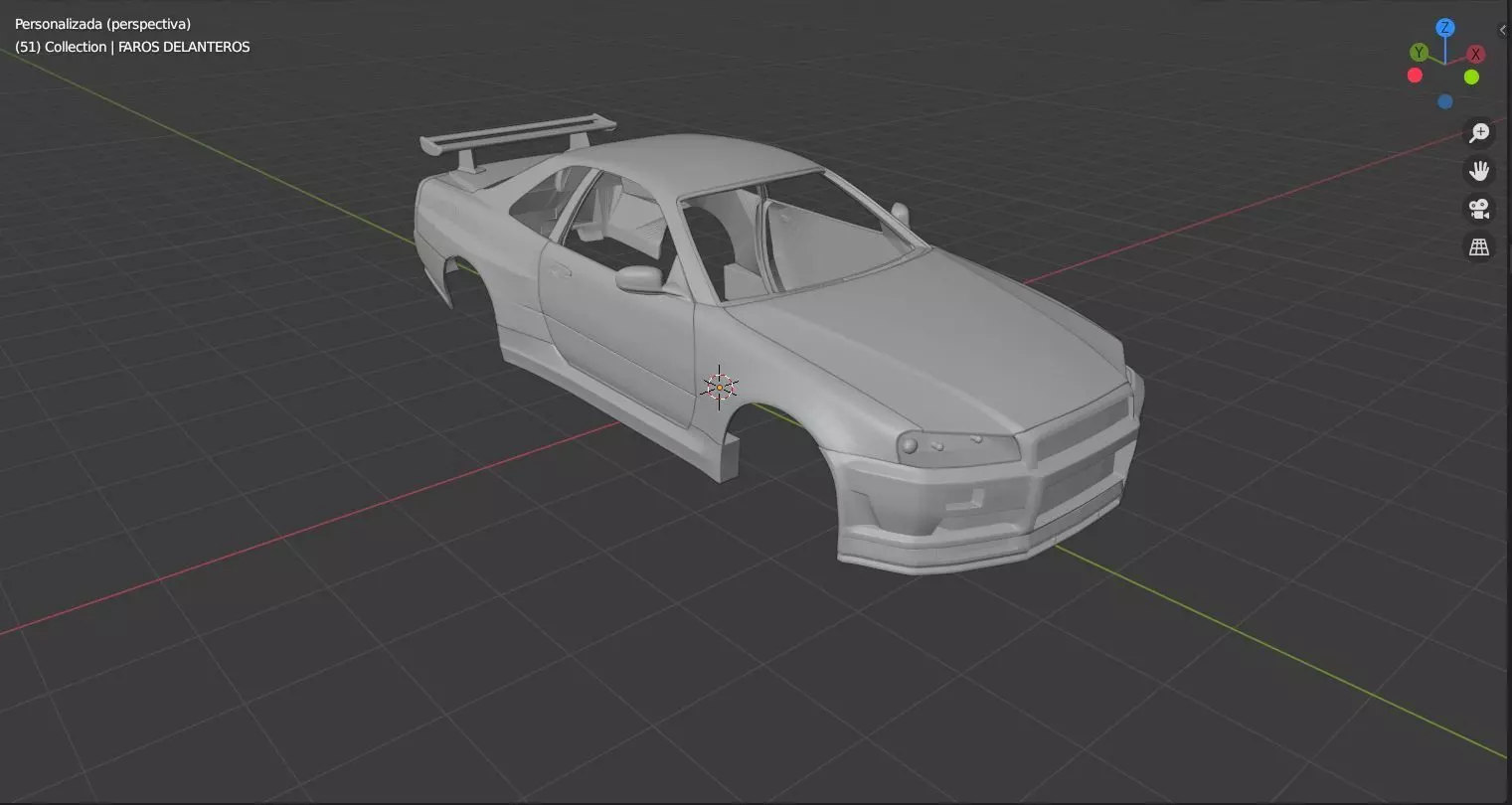 Nissan GTR R34 3D print model_0