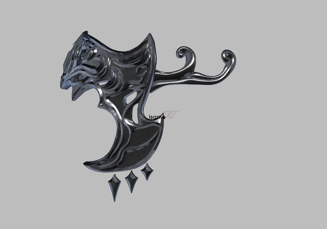 Male Viera Cosplay Headpiece - FFXIV - Game by SquareEnix 3D print model_3