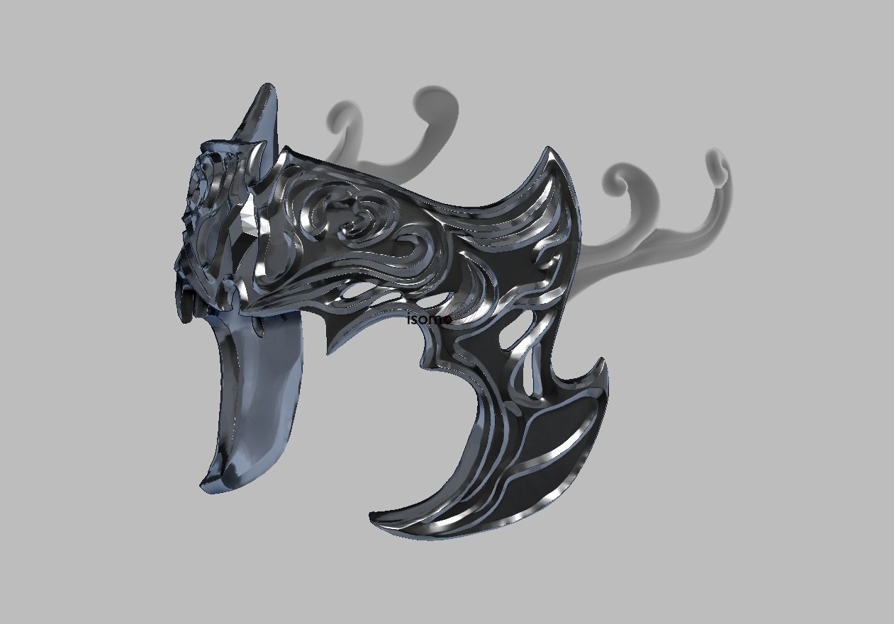 Male Viera Cosplay Headpiece - FFXIV - Game by SquareEnix 3D print model_13