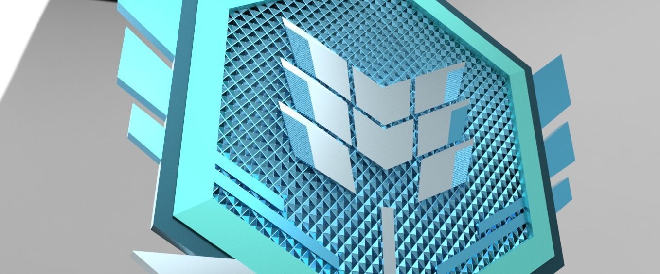 Call Of Duty mobile Pro Rank 1 emblem  3D model_4