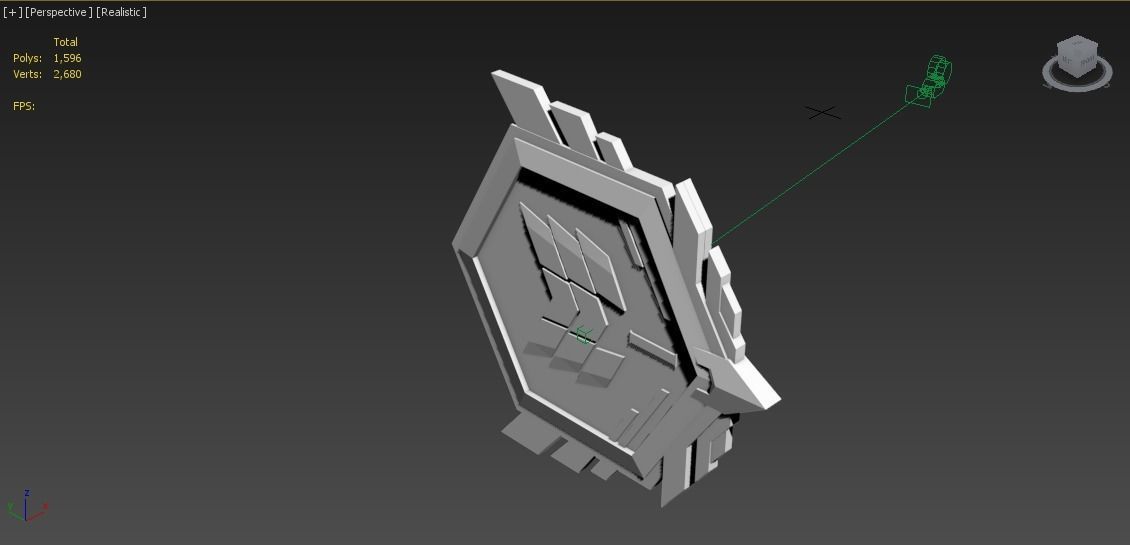 Call Of Duty mobile Pro Rank 1 emblem  3D model_7