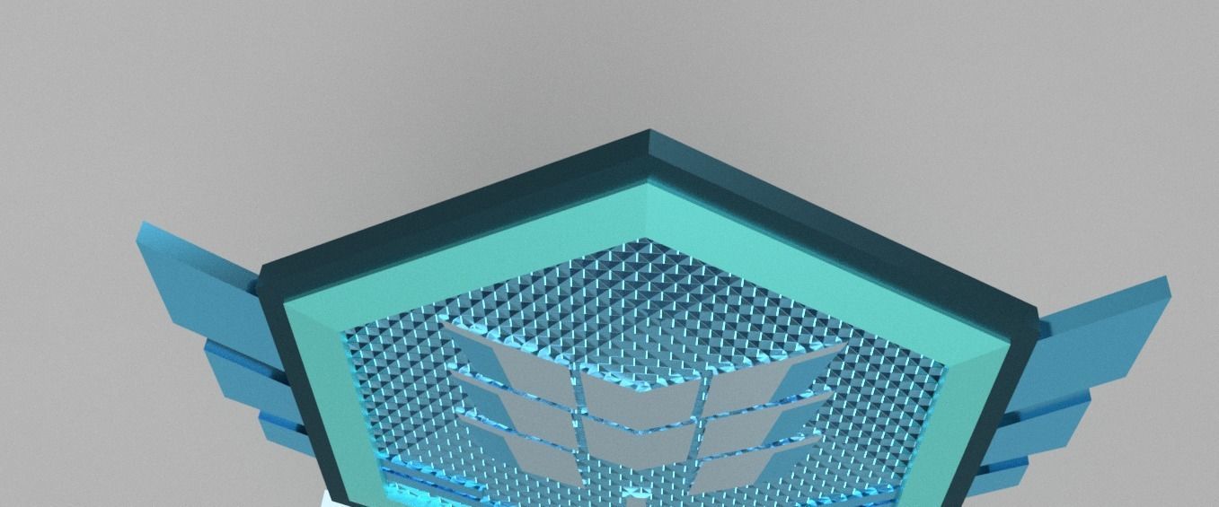 Call Of Duty mobile Pro Rank 1 emblem  3D model_3