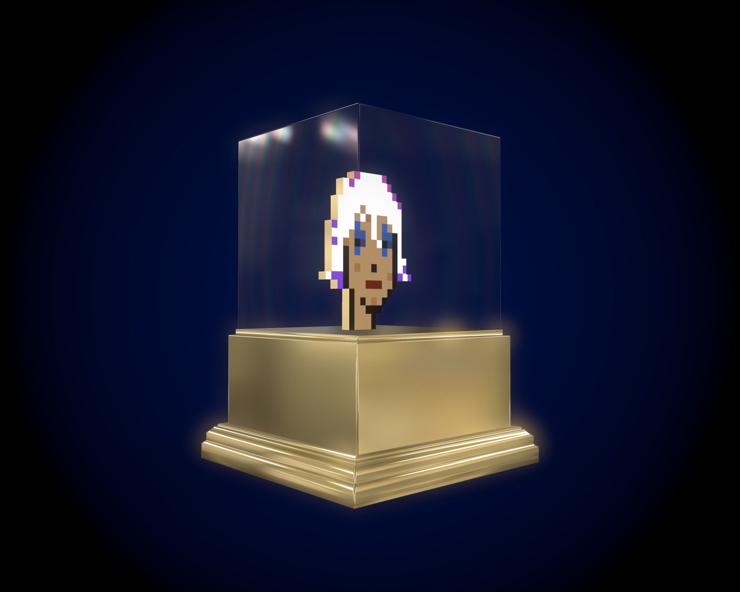 Gold Punk 3D model_3