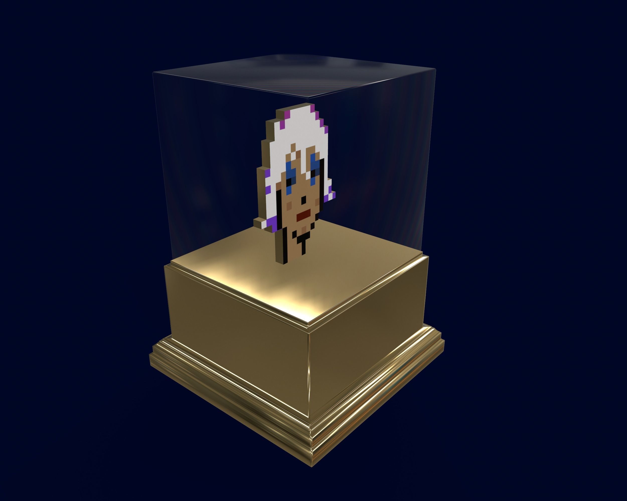 Gold Punk 3D model_7