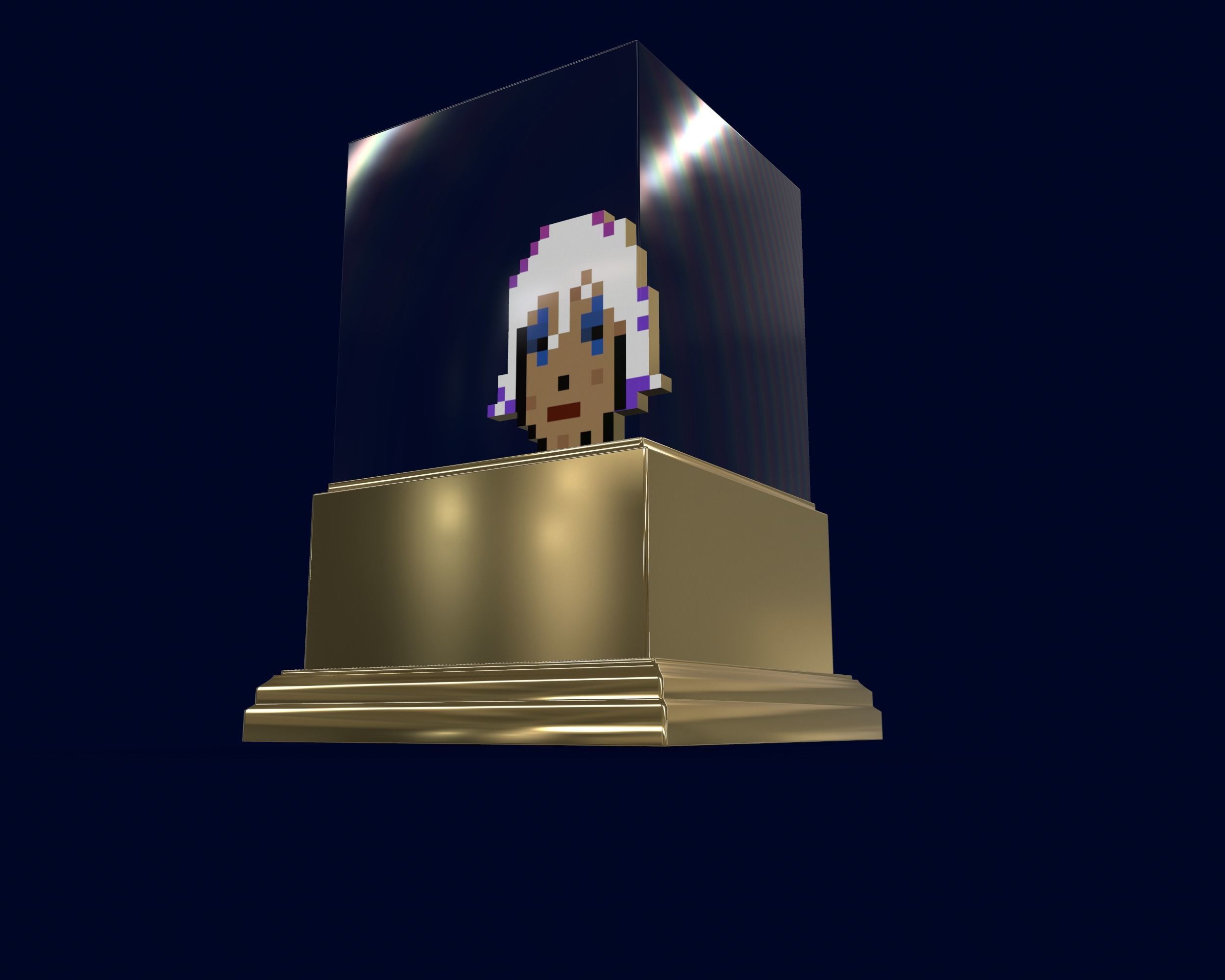 Gold Punk 3D model_10