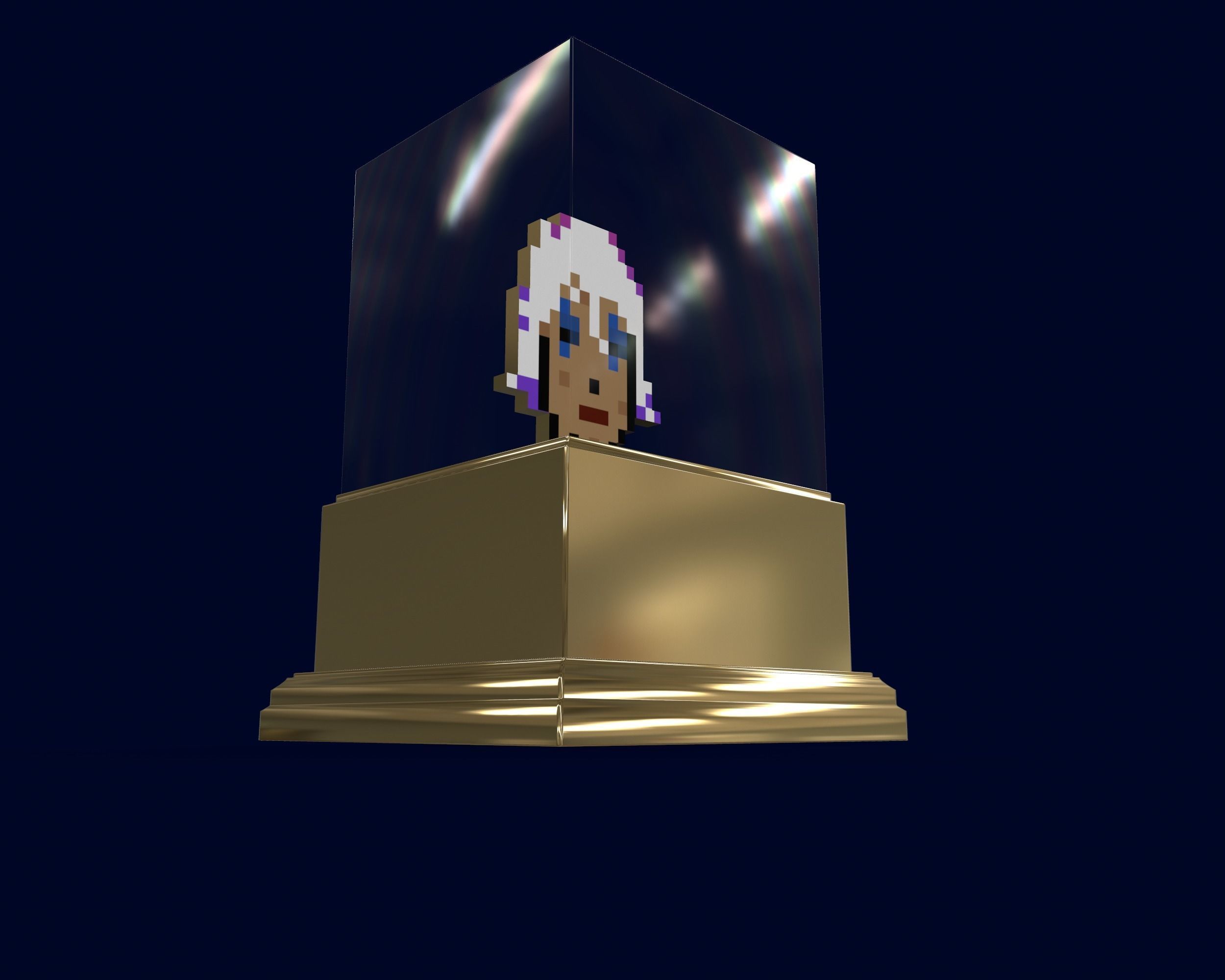 Gold Punk 3D model_9