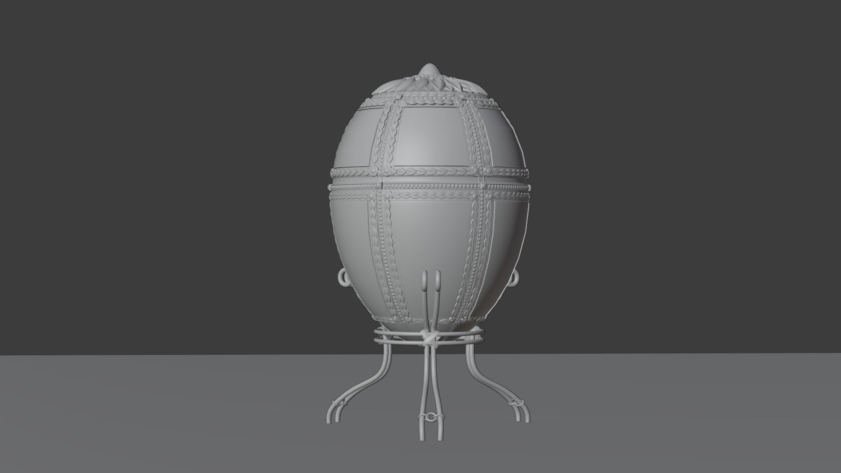 Faberge egg  House decoration  easter egg  ornament  3D model 3D model_3