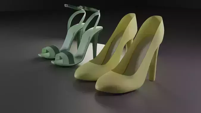 High heels shoes