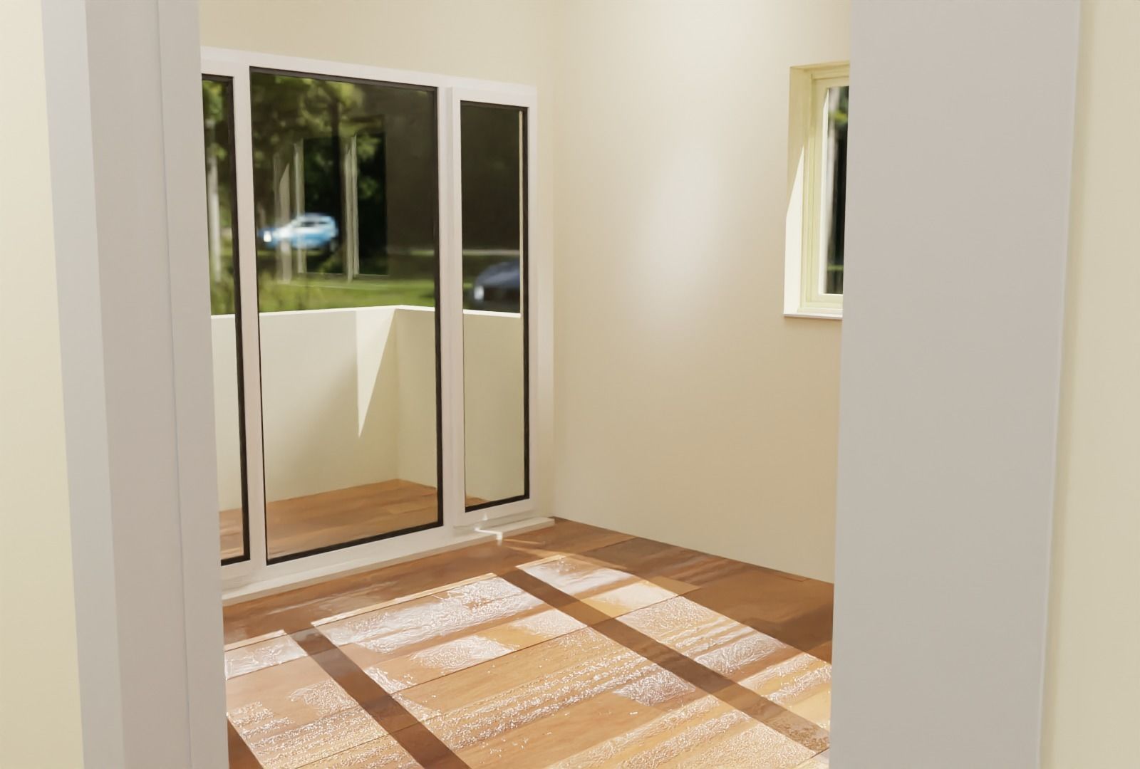 Architectural Building Floor Plan Low-poly 3D model_2