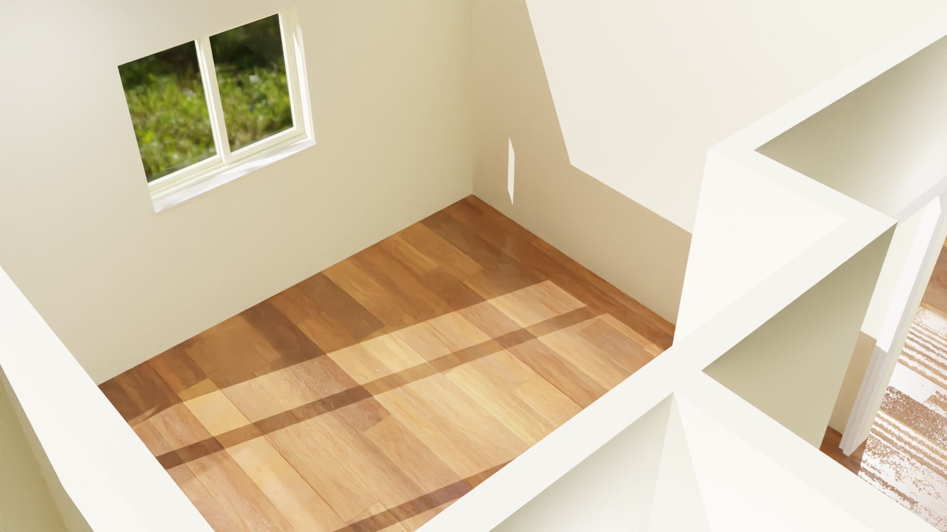 Architectural Building Floor Plan Low-poly 3D model_6