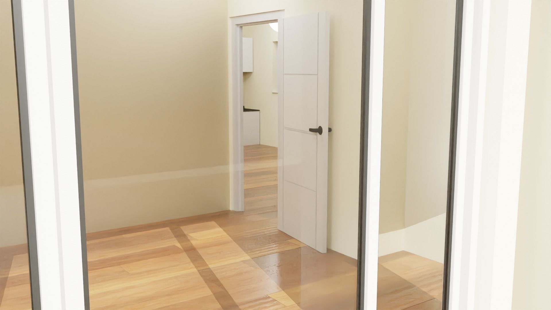 Architectural Building Floor Plan Low-poly 3D model_3