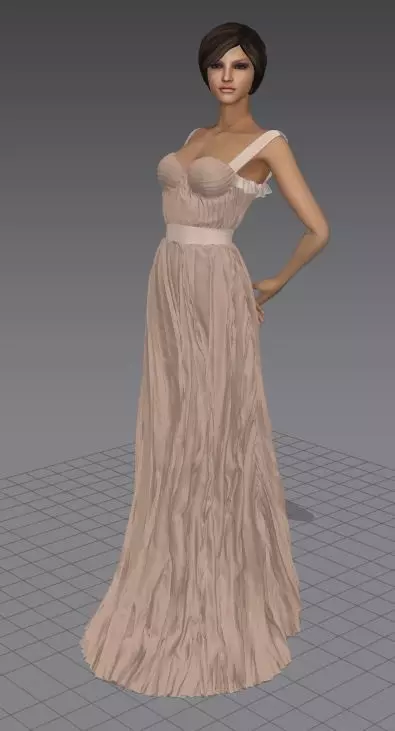 Avatar02 woman in dress 3D model_0