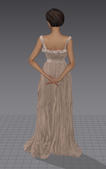 Avatar02 woman in dress 3D model_2
