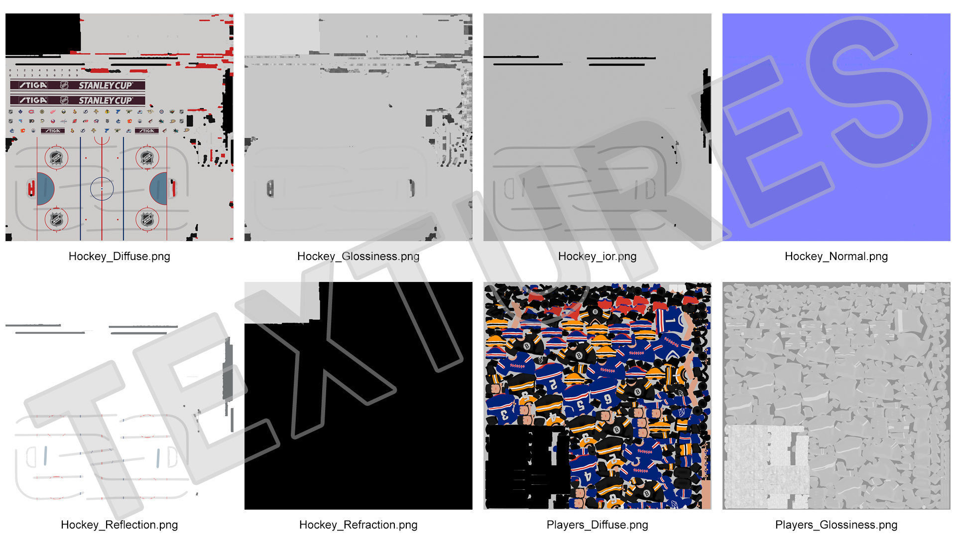 Stiga Stanley Cup Table Hockey with Game Stand Dome 3D model_26