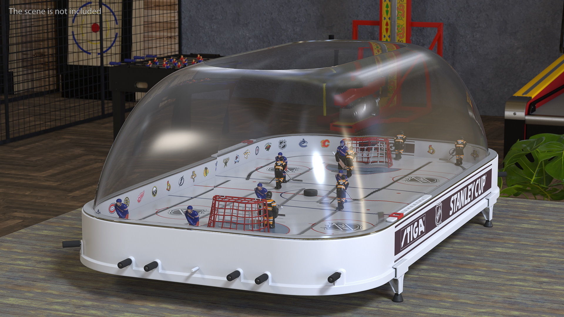 Stiga Stanley Cup Table Hockey with Game Stand Dome 3D model_2