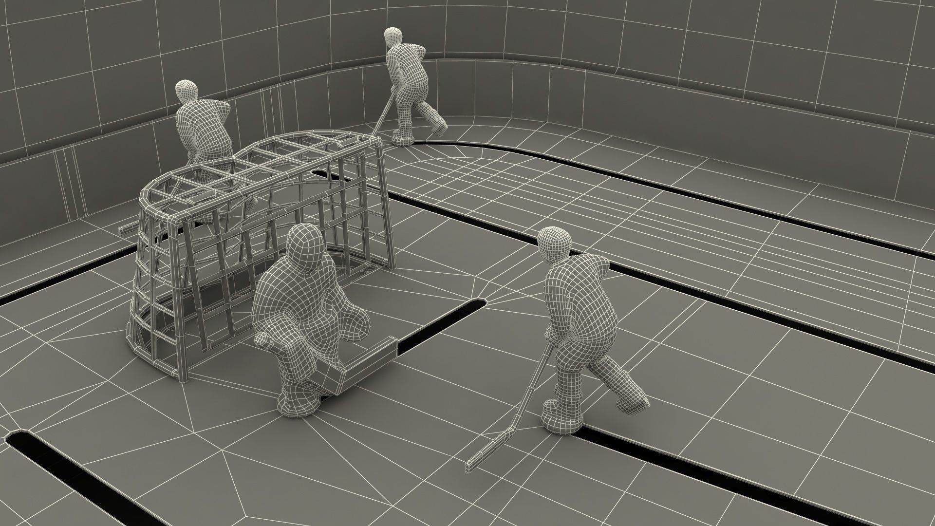 Stiga Stanley Cup Table Hockey with Game Stand Dome 3D model_33