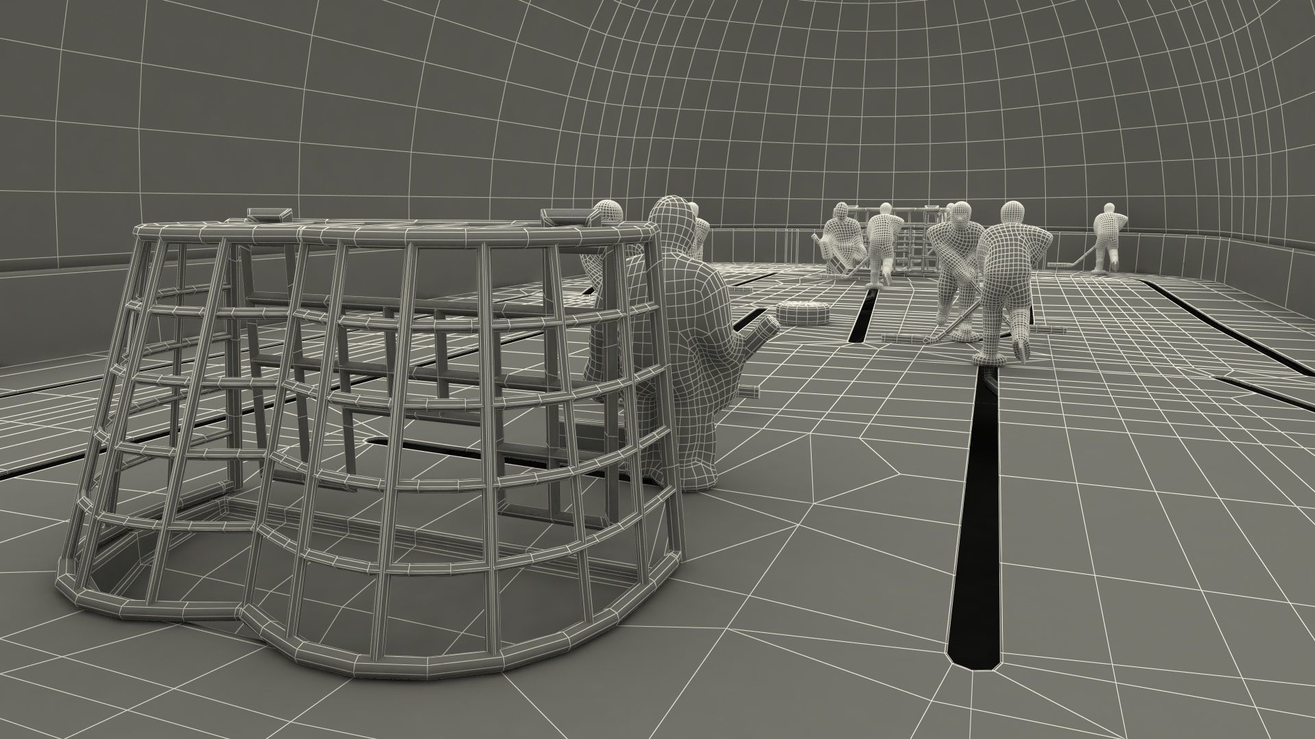 Stiga Stanley Cup Table Hockey with Game Stand Dome 3D model_32