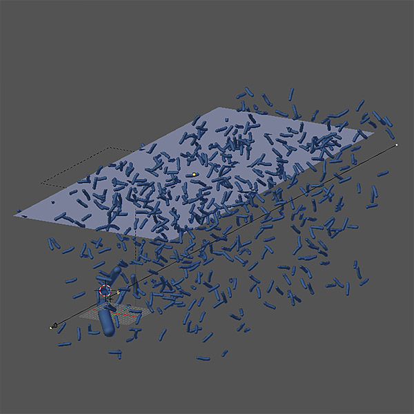 Bacteria under a scanning microscope 3D model_4