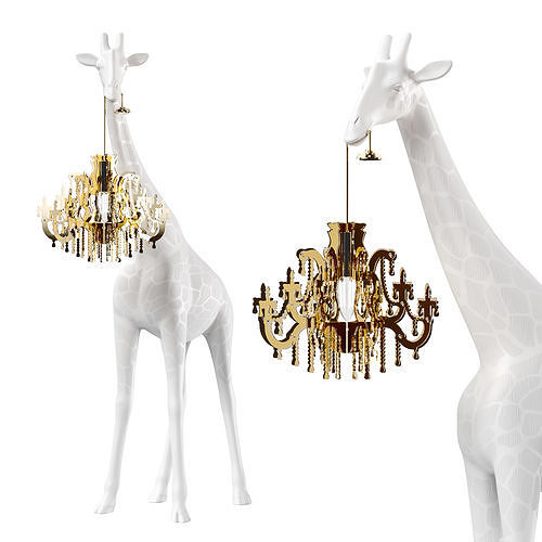 Giraffe in love xs Low-poly 3D model