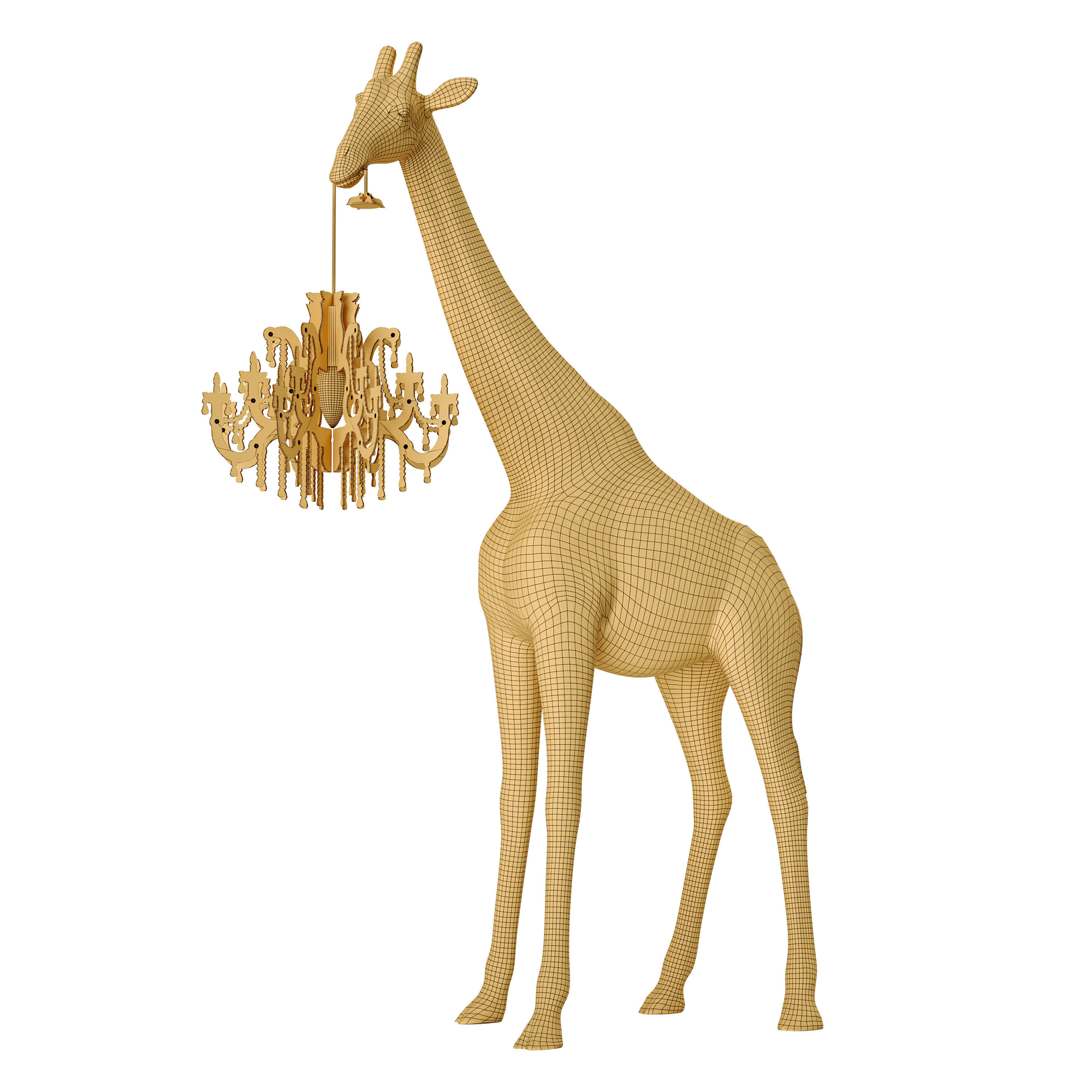 Giraffe in love xs Low-poly 3D model_3