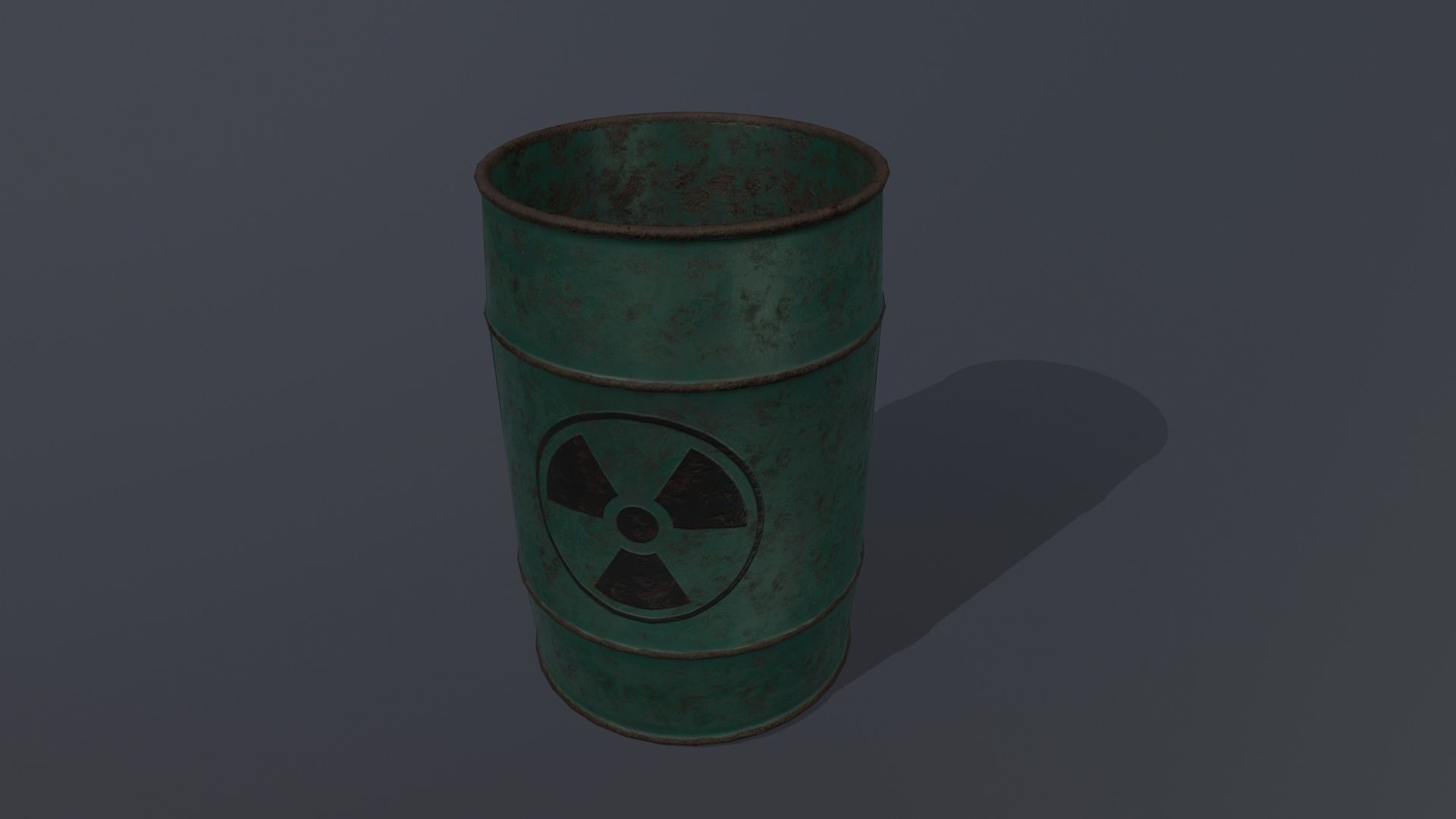 Barrel Set Low-poly 3D model_10