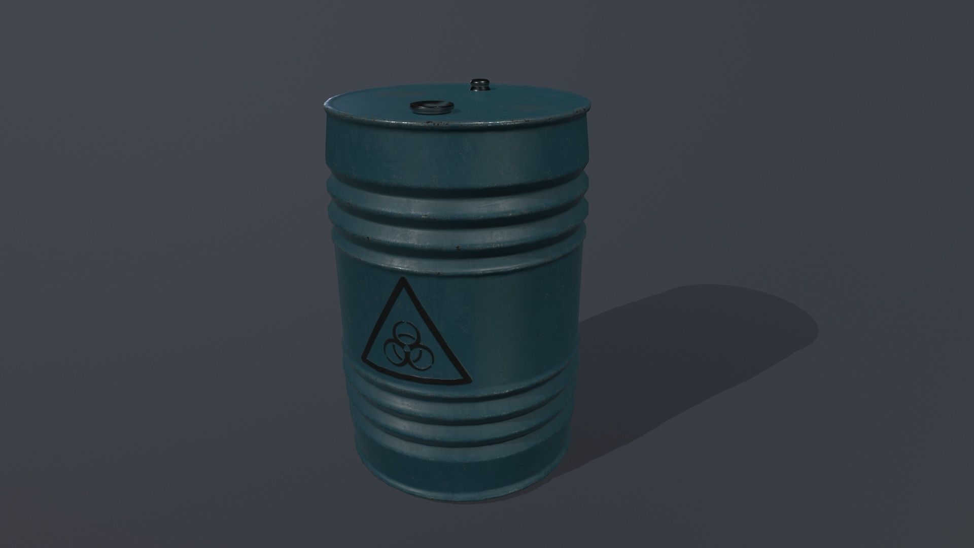 Barrel Set Low-poly 3D model_6