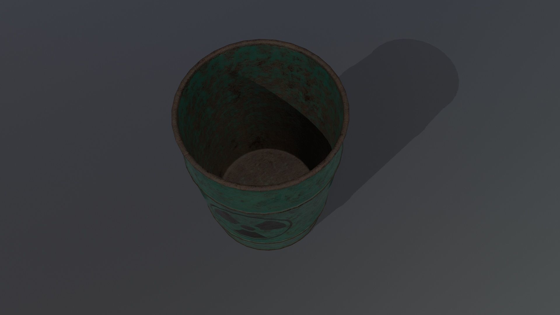 Barrel Set Low-poly 3D model_11