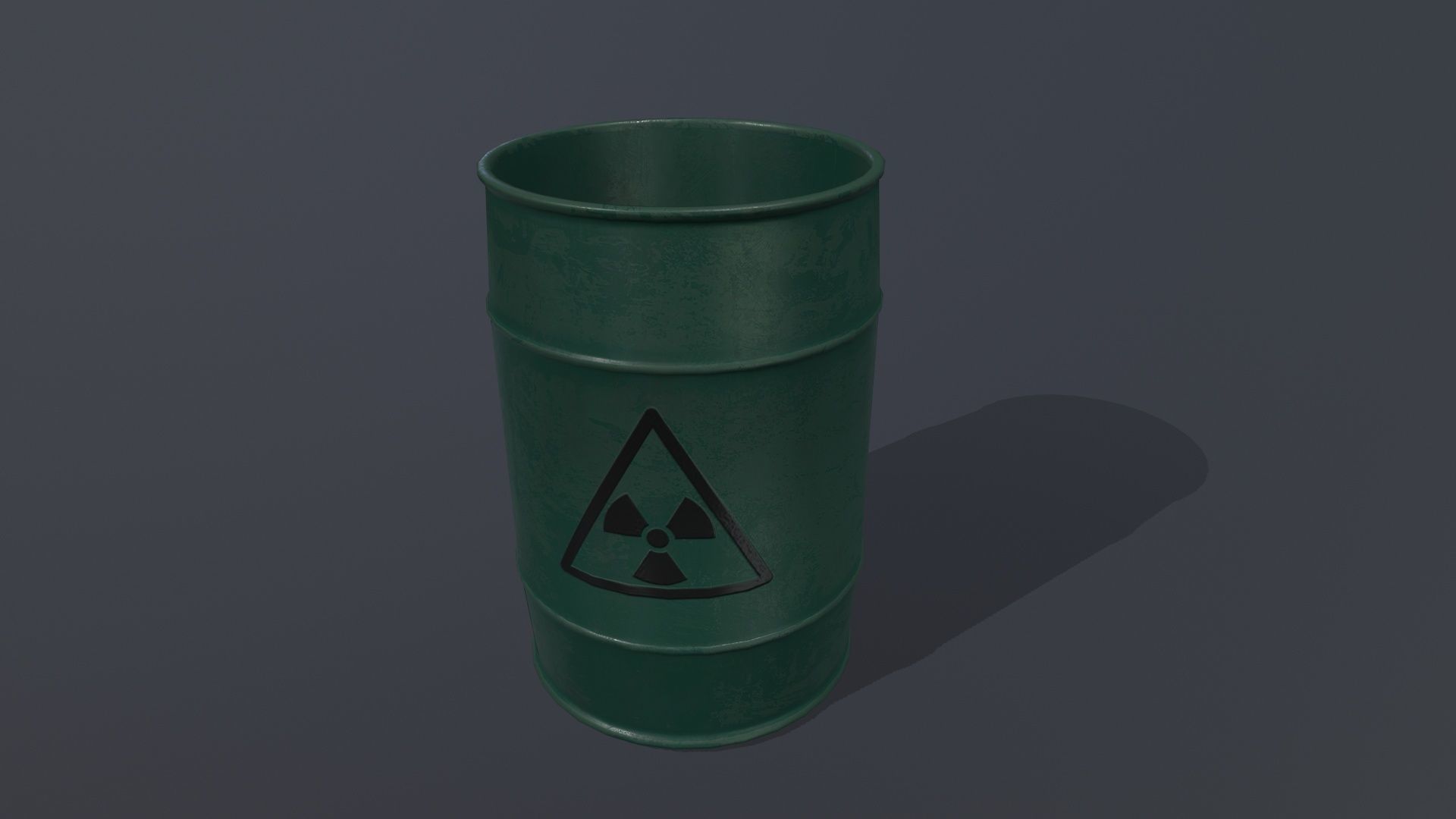 Barrel Set Low-poly 3D model_8