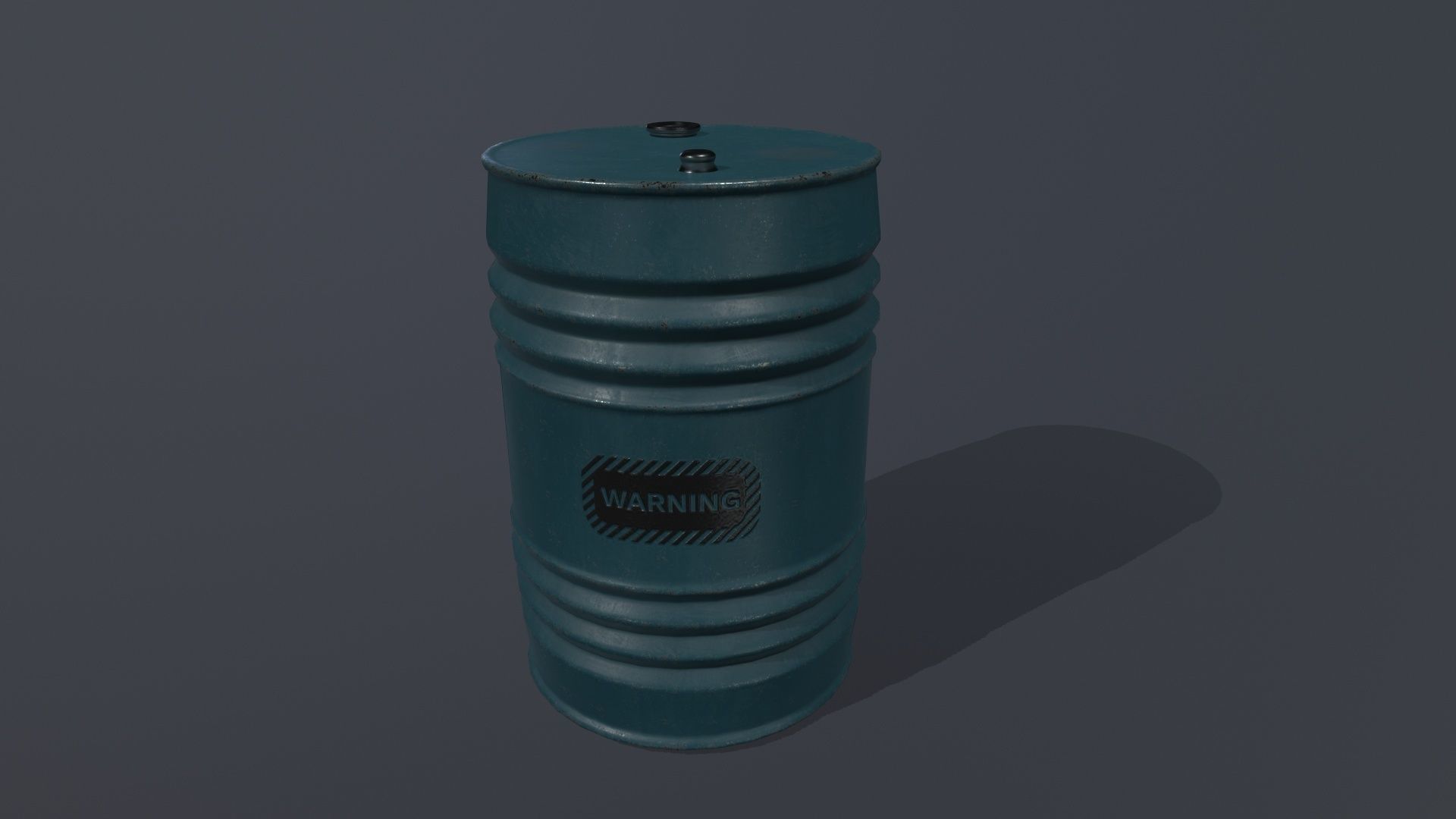 Barrel Set Low-poly 3D model_7