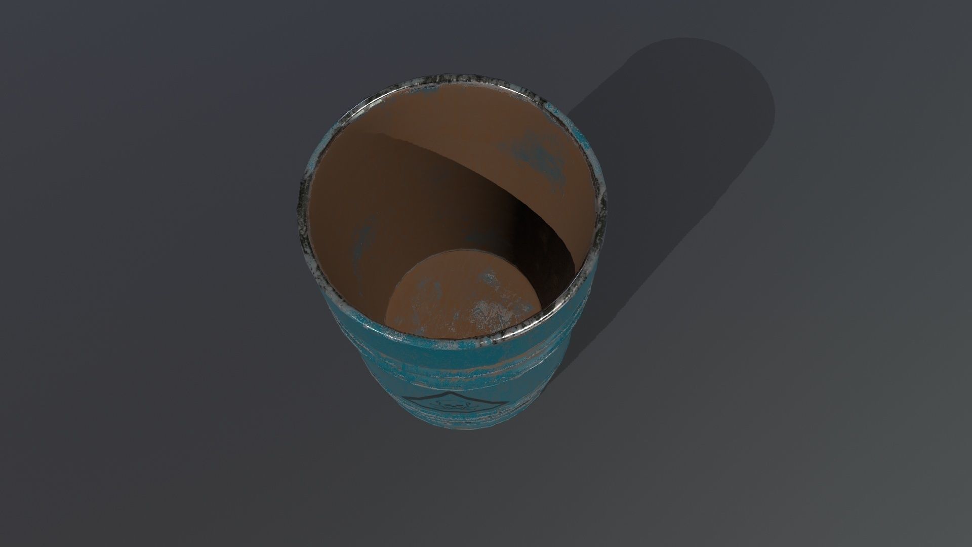 Barrel Set Low-poly 3D model_13
