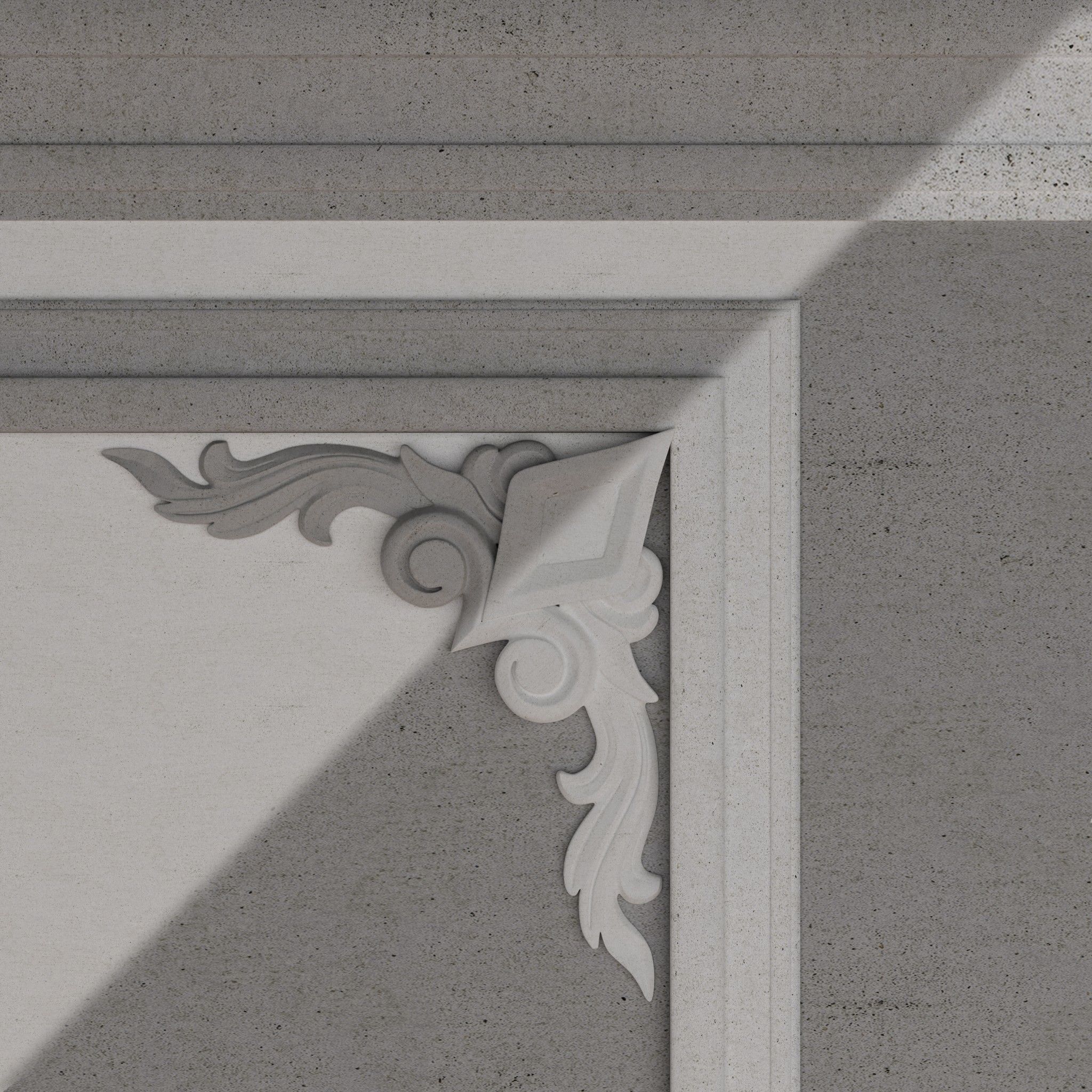 Classic Interior Wall Decoration 3D model Low-poly 3D model_1