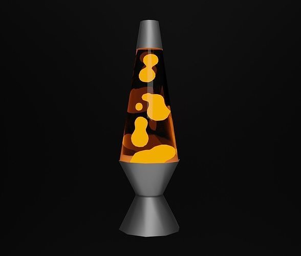 Lava lamp Low-poly 3D model