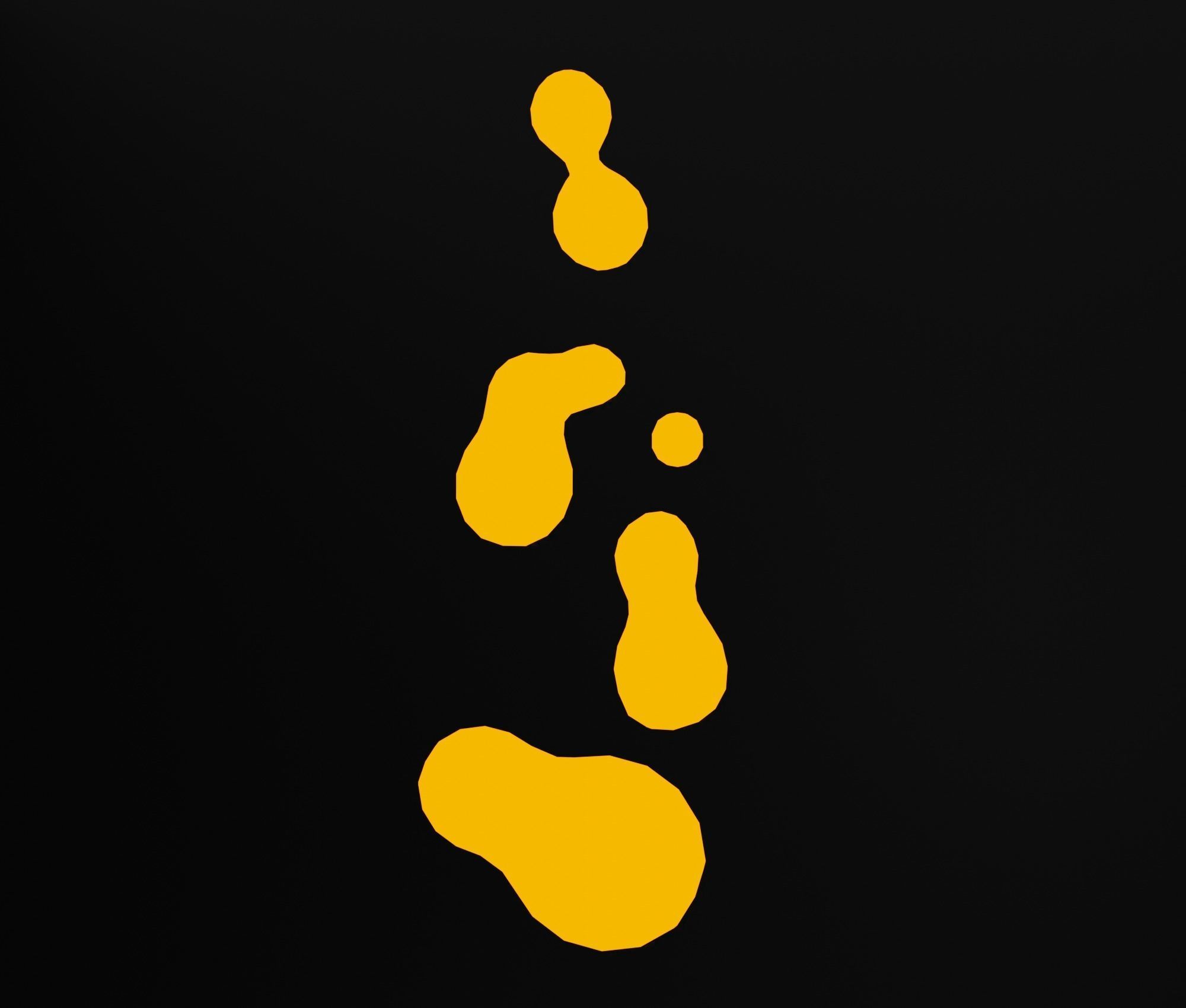 Lava lamp Low-poly 3D model_10