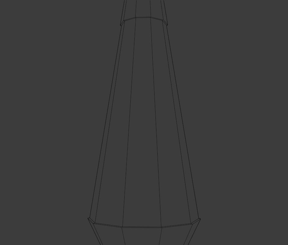 Lava lamp Low-poly 3D model_9