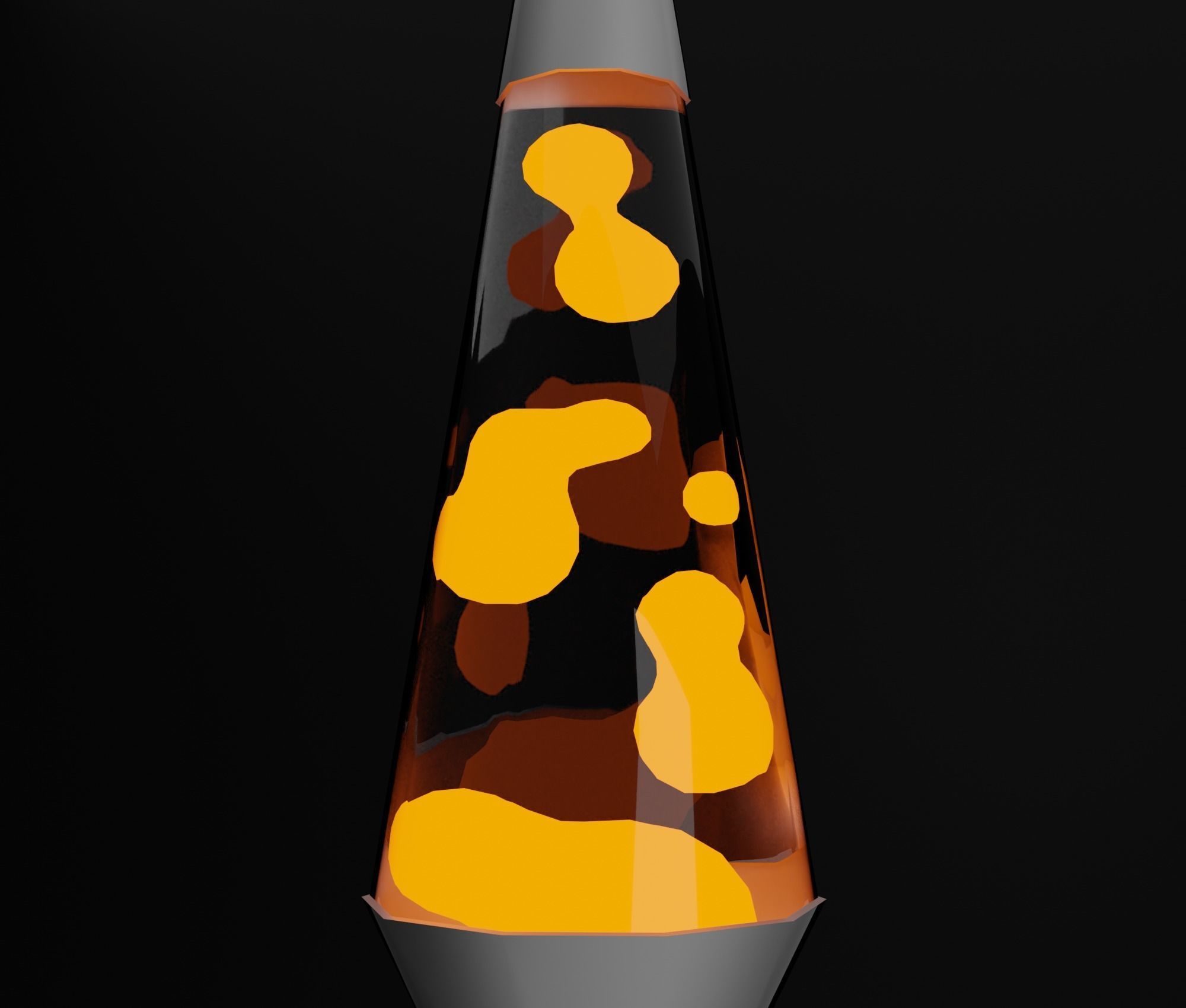 Lava lamp Low-poly 3D model_8