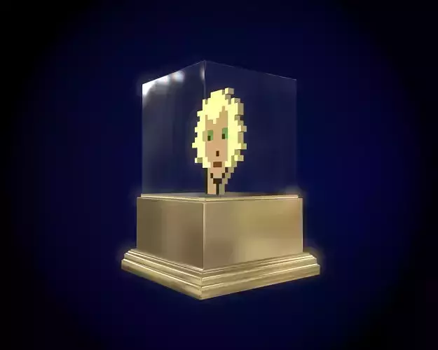 Gold Punk Low-poly 3D model