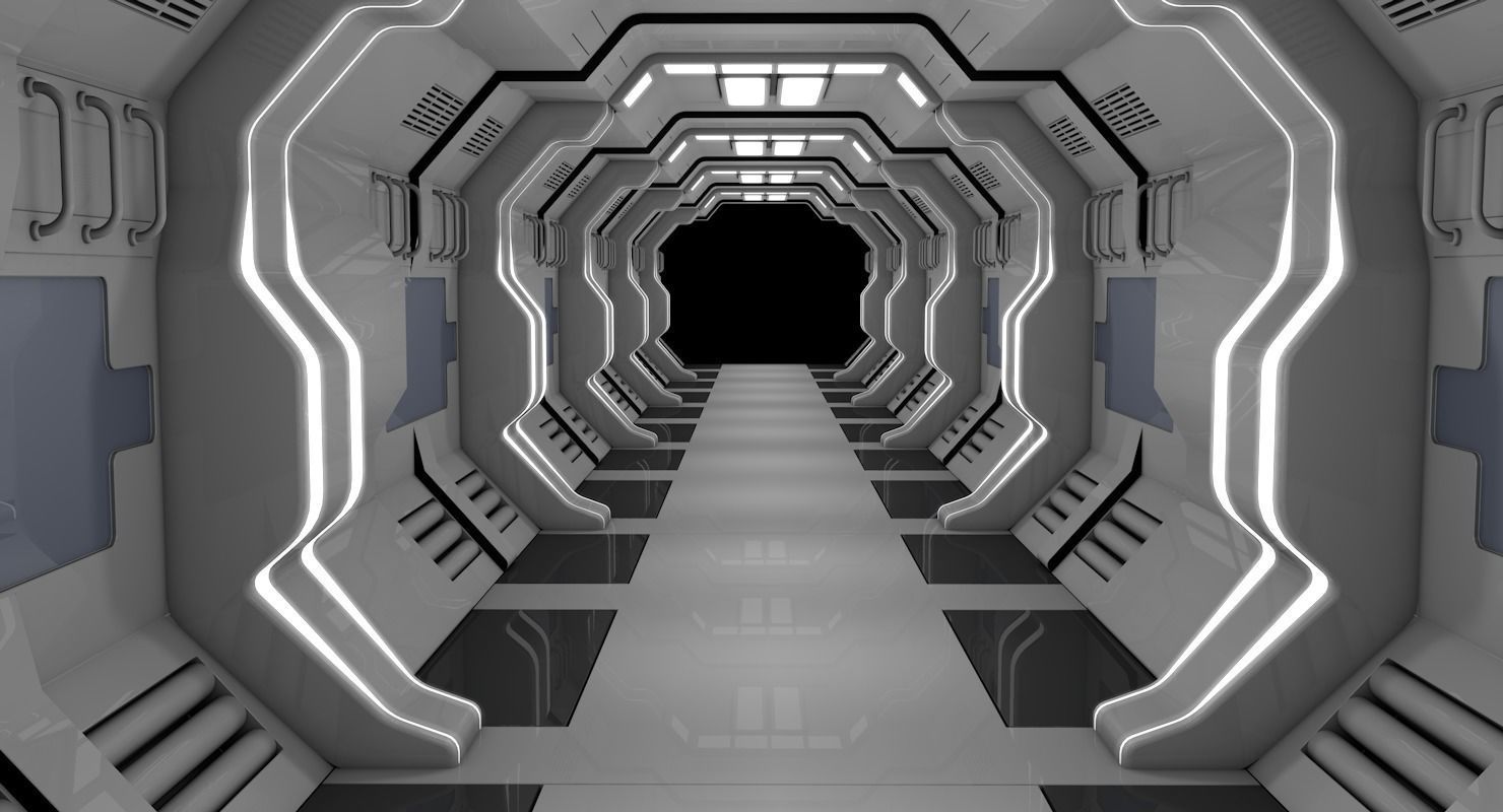 Sci Fi Corridor 3D model | CGTrader