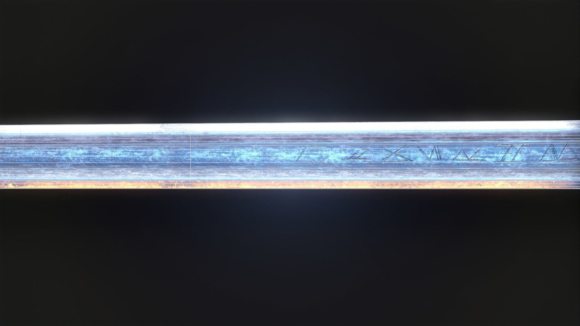 Viking Sword Low-poly 3D model_15