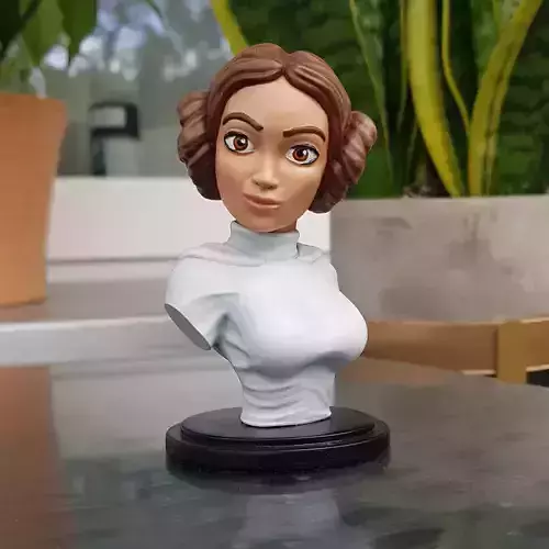 Princess Leia - Stylized Bust 3D print model