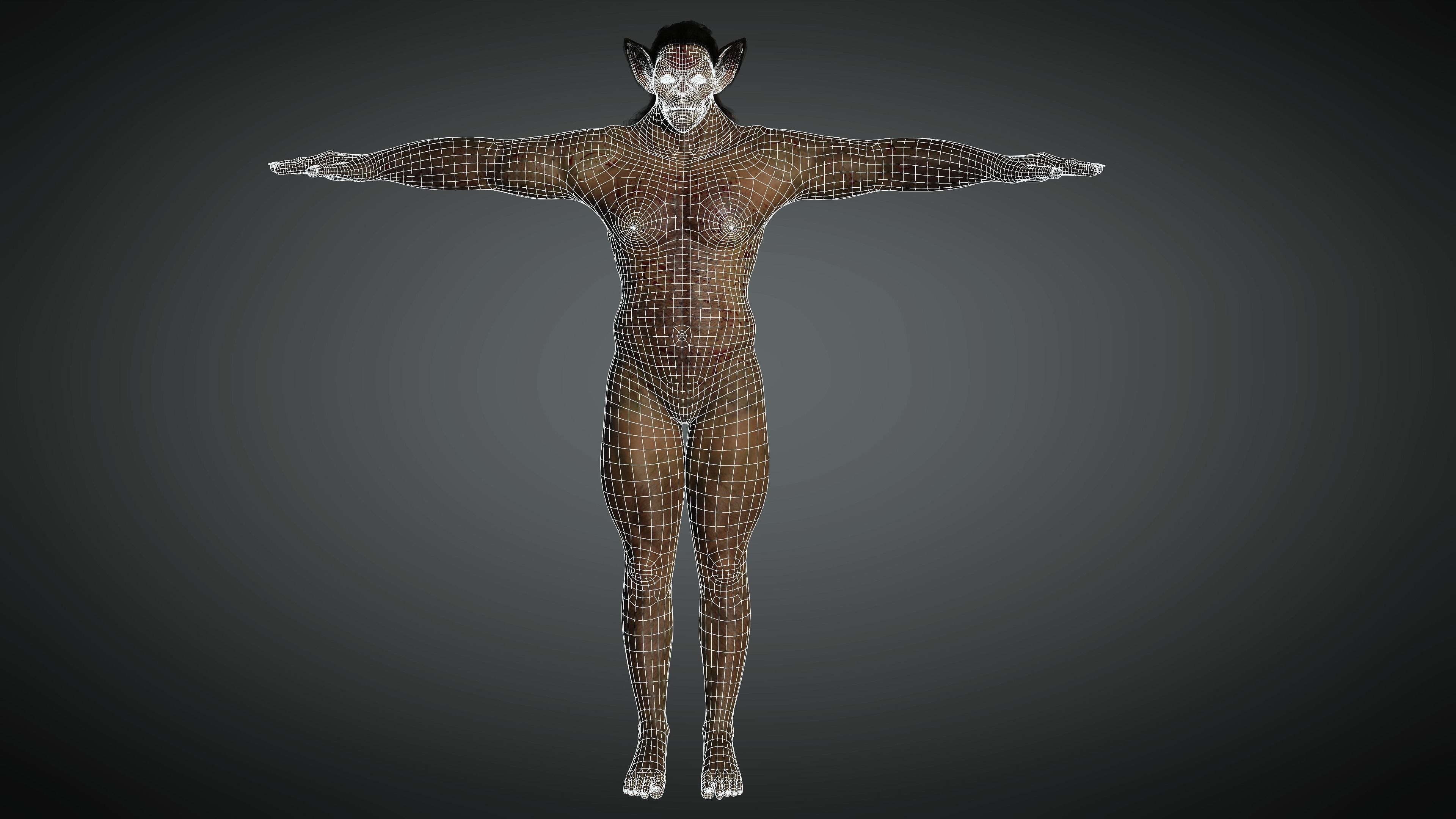 AAA Fantasy Male Orc Character 01 Low-poly 3D model_24