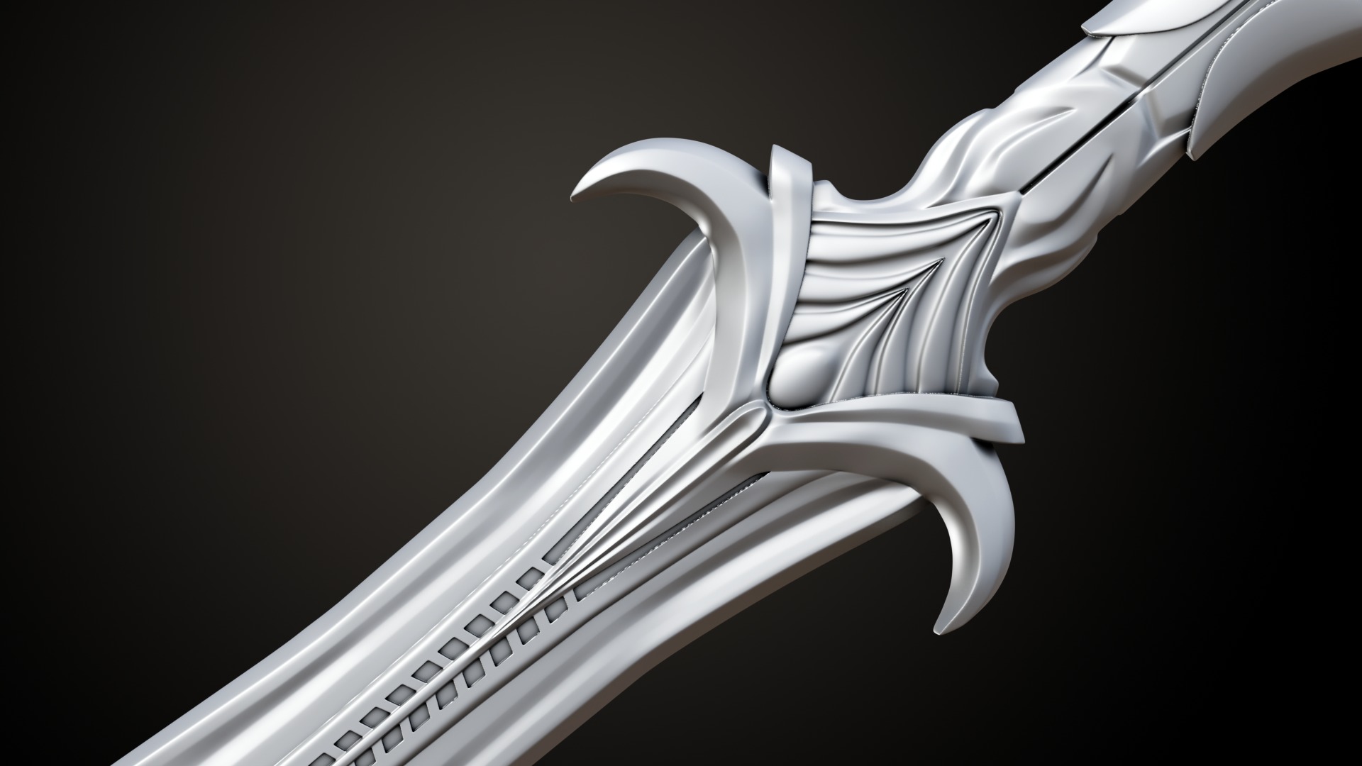Skyrim Glass Dagger 3D print model_6