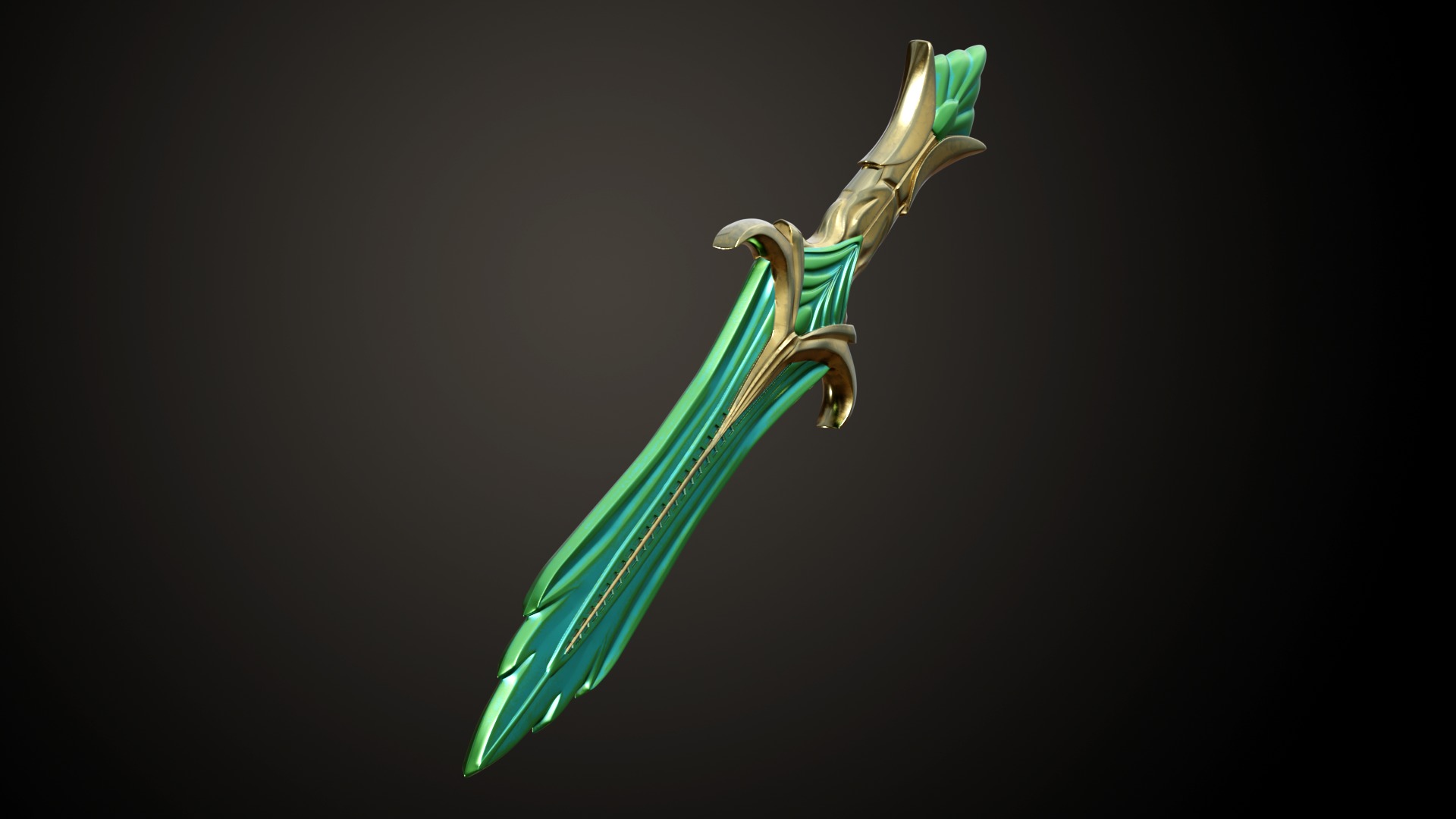 Skyrim Glass Dagger 3D print model_1