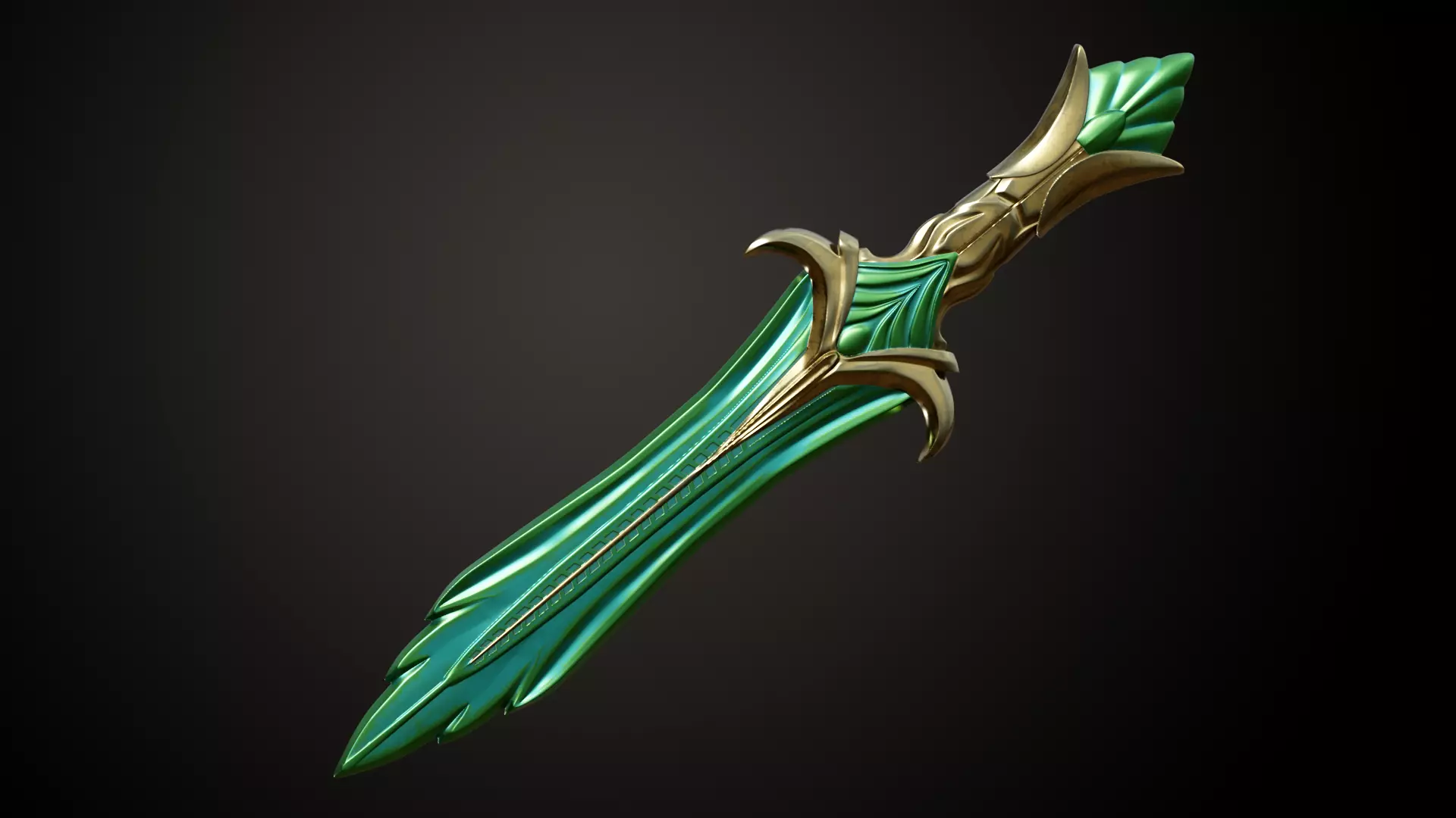 Skyrim Glass Dagger 3D print model_0
