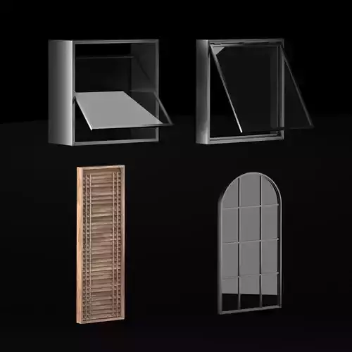 Modern Aluminum Wooden windows