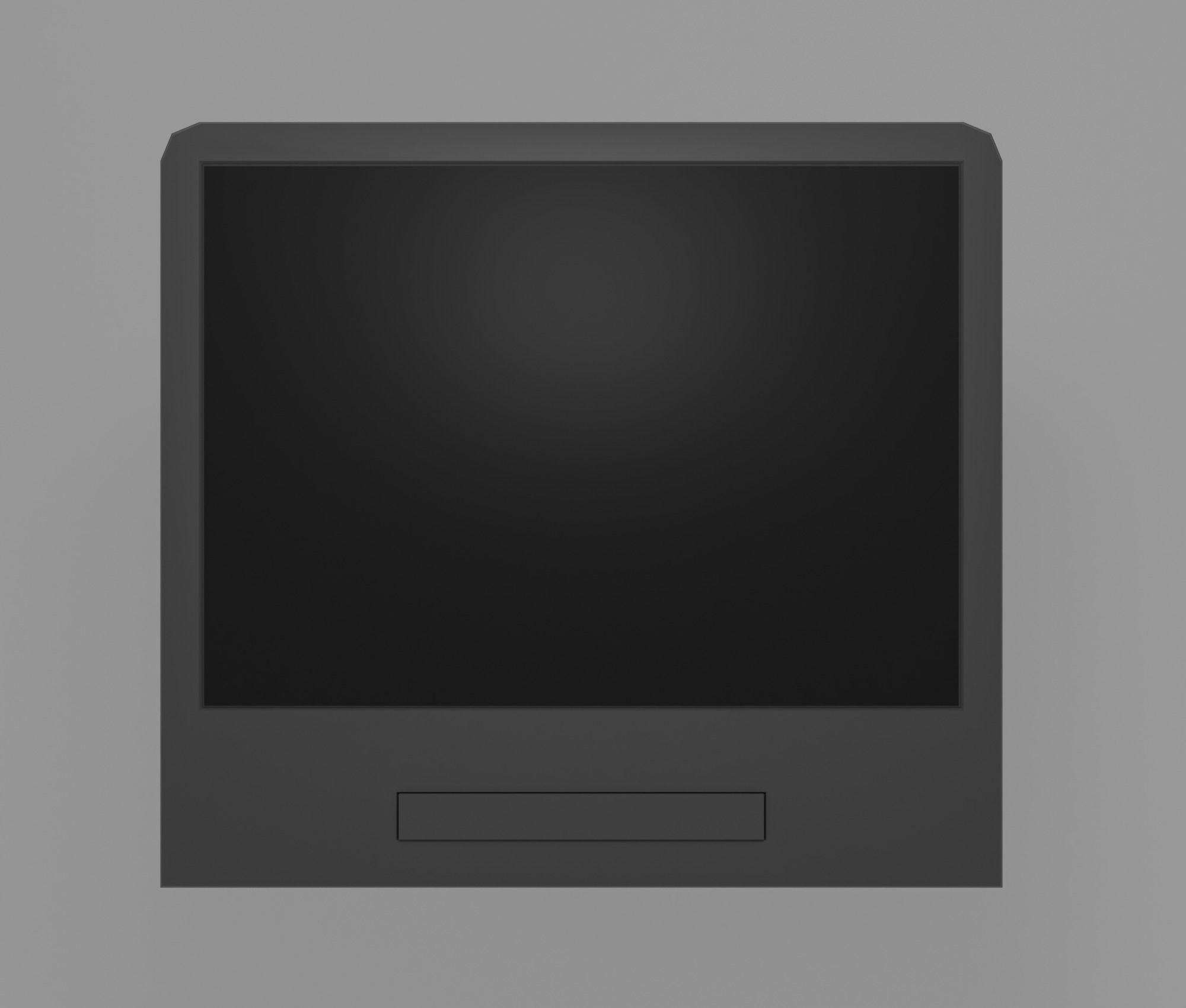 Television tv monitor Free low-poly 3D model_3