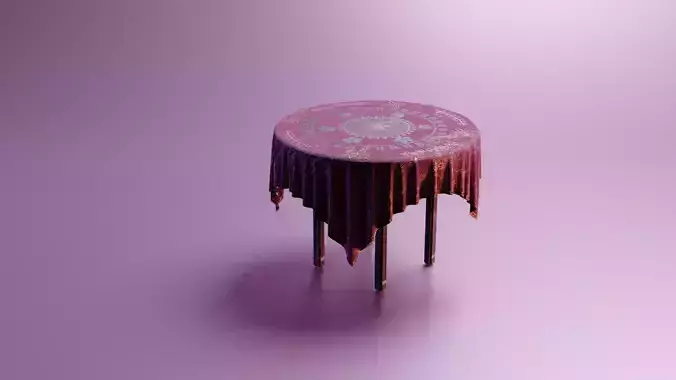 Table With Tablecloth