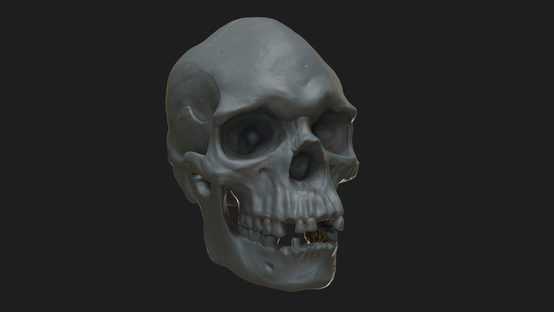 Male Aboriginal Australian Skull For 3D Printing 3D print model_5