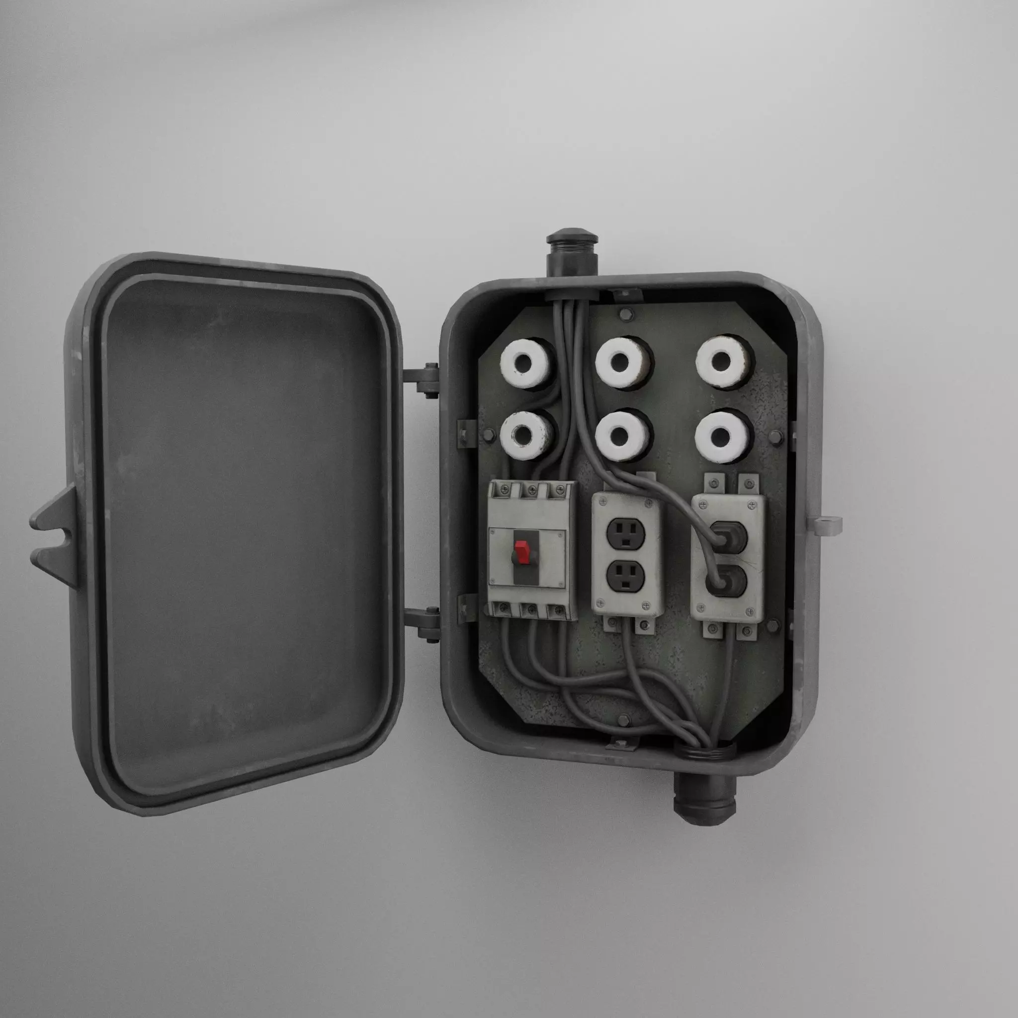 FuseBox - Model 3D electrical box electrical box 3D model_0