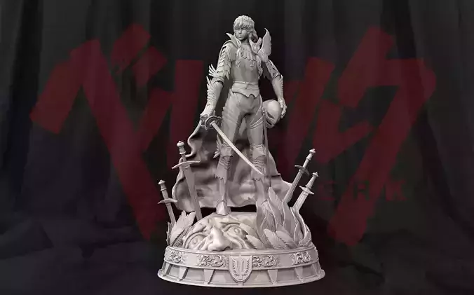 Griffith the White Hawk - Berserk 3d Print Statue 3D print model