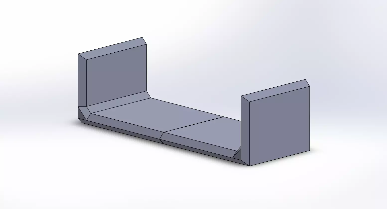 3D Printable Shelf - 400mm Long 3D print model_0